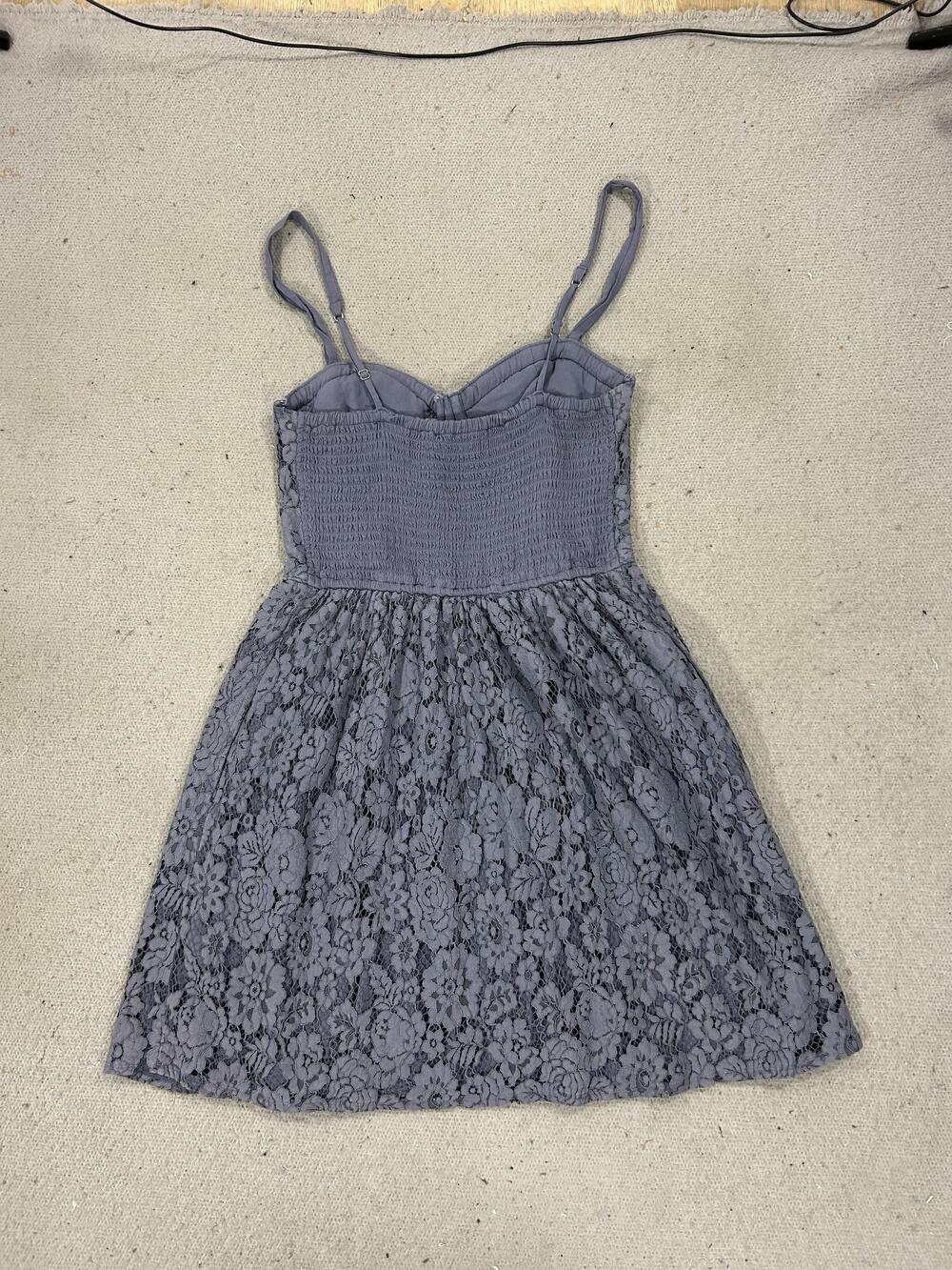 Abercrombie & Fitch Dress Womens Medium Lace Bustier Mini Spaghetti Coquette - Picture 11 of 14